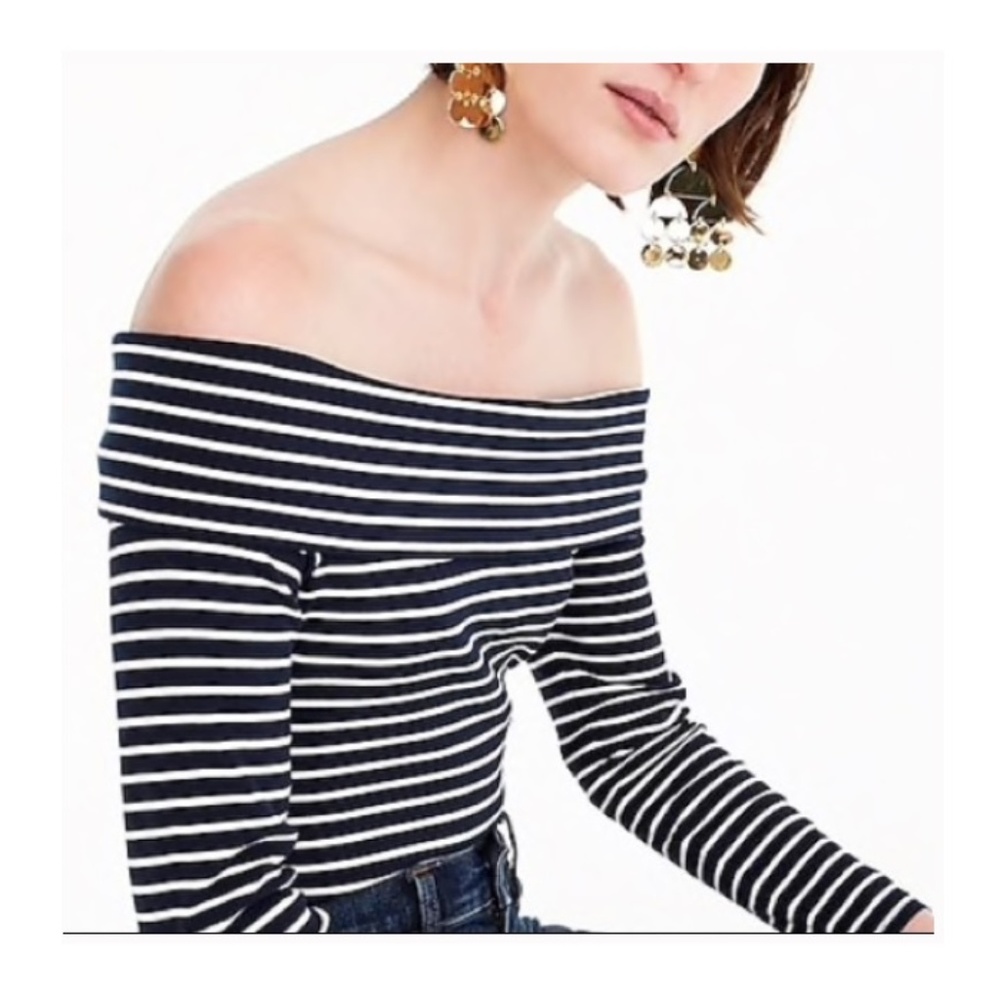 J.Crew off the shoulder top